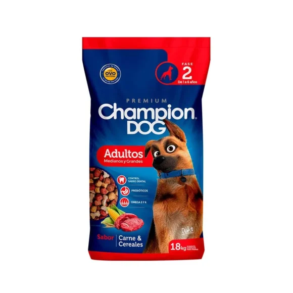 Champion Dog Adulto Raza Mediana y Grande 18k