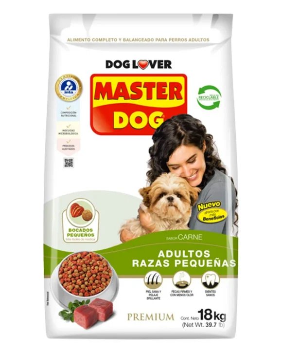 Masterdog Raza Pequeña sabor carne 18k